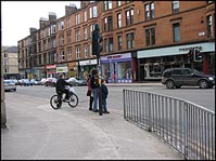Photo: Corner of Byres Road and University Avenue.
