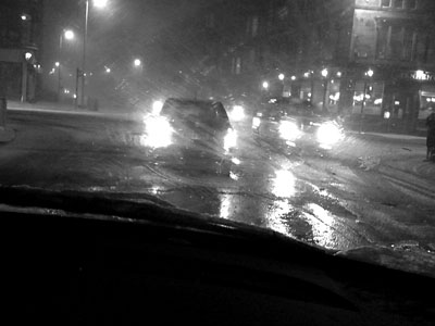 Photo: Great Western Road in the rain.