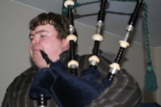 Photo: colin piping in the haggis.