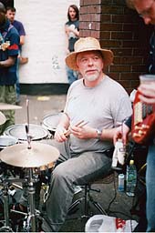 Photo: Drummer at festival parade.