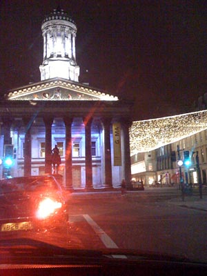 Photo: GOMA at night, Glasgow.