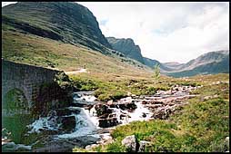 Photo: Highland Stream and mountains.