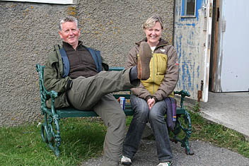 Photo: Issi and Davy at Colonsay Folk Festival.