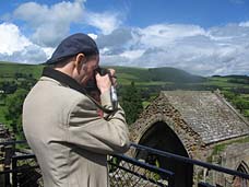 Photo: Jim at Melrose Abbey.
