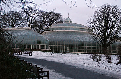 Photo: Kibble Palace in the snow December 2009.