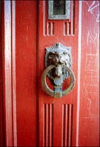 Photo: Lion door knocker.