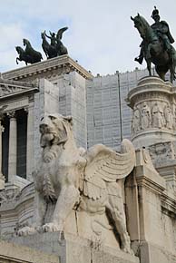Photo: Lion statue Rome.