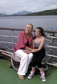 Photo: lucillia and caitlin maid of the loch.
