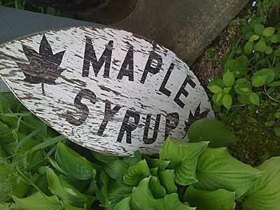 Photo: Maple Syrup sign Canada.