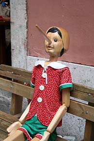 Photo: Pinochio wooden doll.