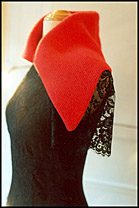 Photo: Dress with red collar.