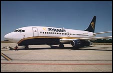 Photo: Ryanair plane.