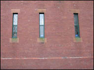 Photo: Three windows in a row.