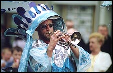 Photo: Festival trumpeter.