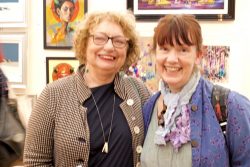 Pat at the art fair