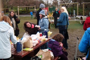 sharing food