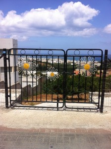 Crete colourful gates