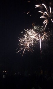 black white fireworks