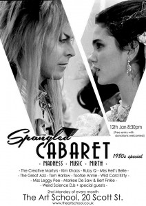 spangled cabatet art school.12 jan