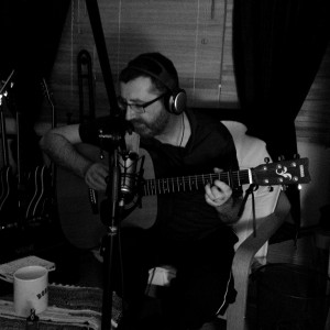 Robert recording with Bearpit Brothers