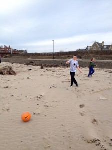 Troon beach with Ryan