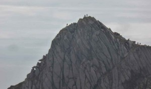 Cir Mhor Summit from Caisteal Abhail. Arran