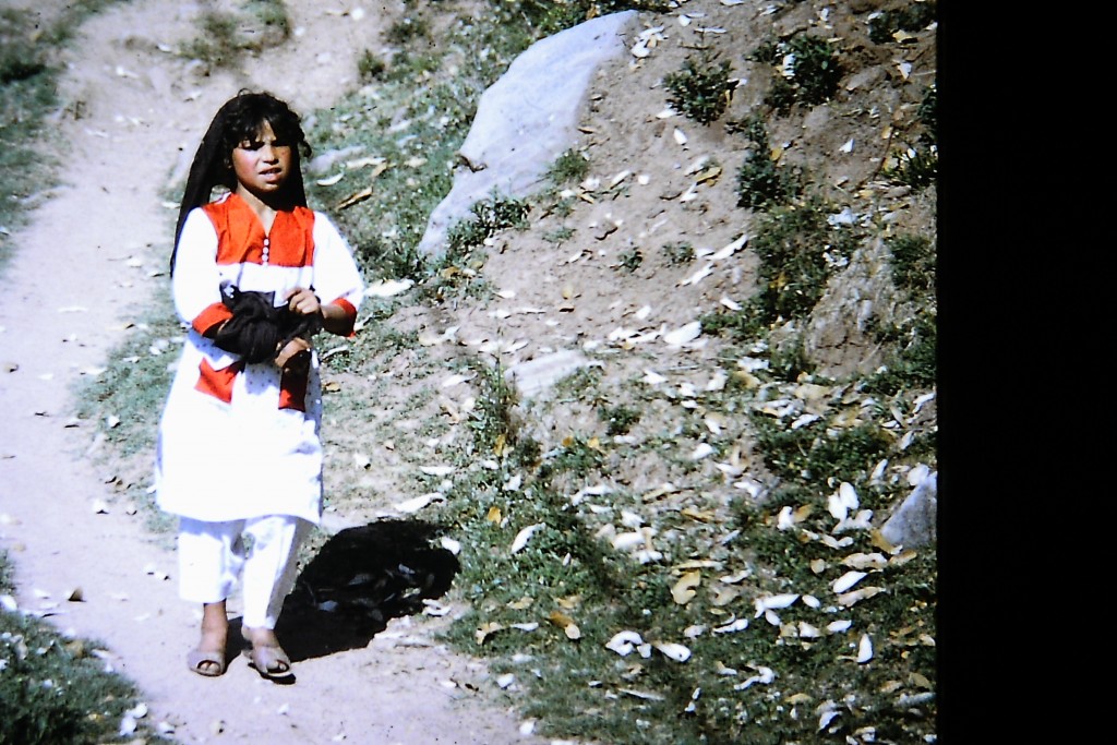 child on hill