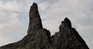 Walkers Below the Old Man of Storr