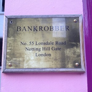 Bank Robber Sign