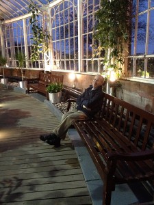 Dad in Glasshouse People's Palace