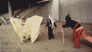 photo credit"Roderick Kwaku Young. Pictured Hassinger (left) Senga Nengudi (centre), David Hammons