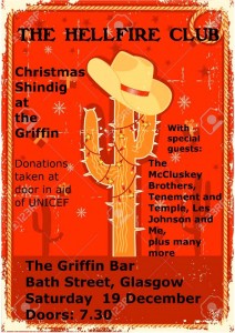 poster christmas shindig at the griffin