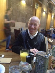 Dad at lunch