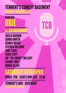 TCB poster for 30th April