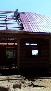 roof going on