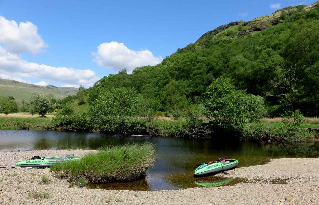 Lunch Stop. River Falloch Shingle Beach