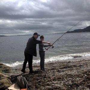 fishing lesson dunoon