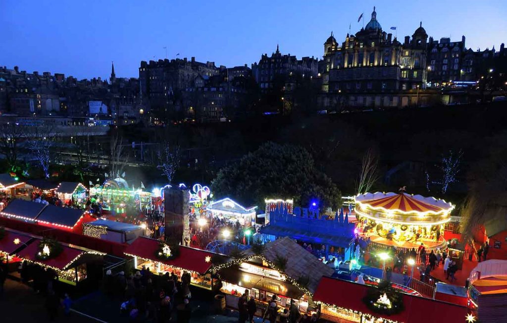 Christmas Market. Edinbucr