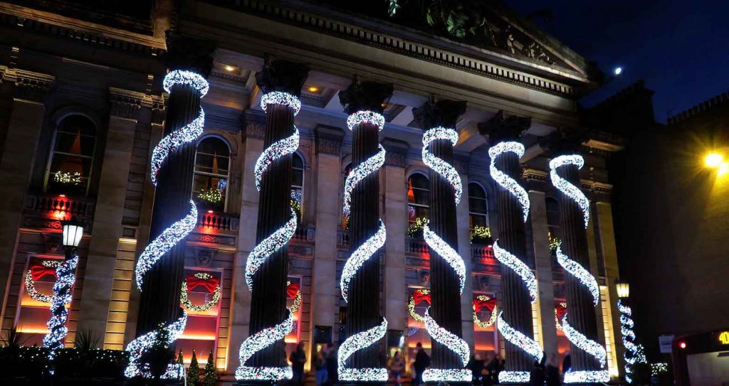 George Street Lights. Edinburgh at Christmas