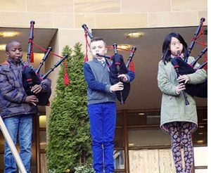 the wee govan pipers
