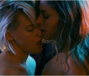 below her mouth
