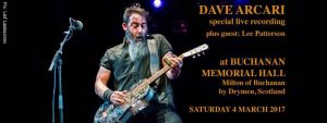 dave arcari live album recording show