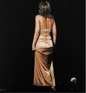 gold dress Laura. Kearney