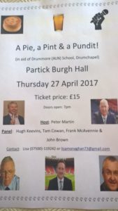 a pie a pint and a pundit