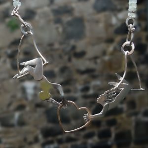 silver necklace family ties