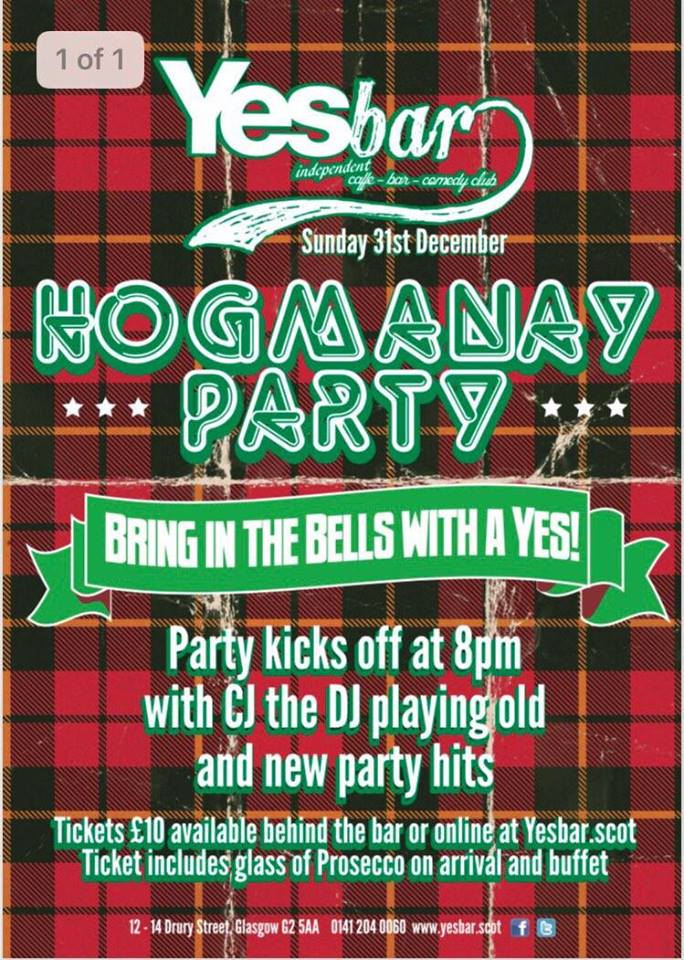 yes bar hogmanay