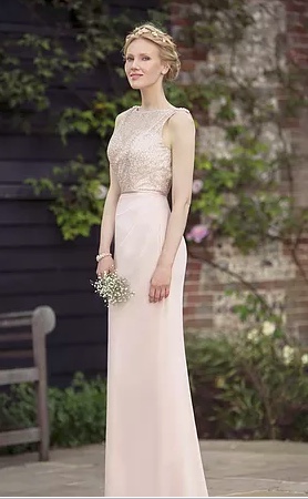 blush bridesmaid