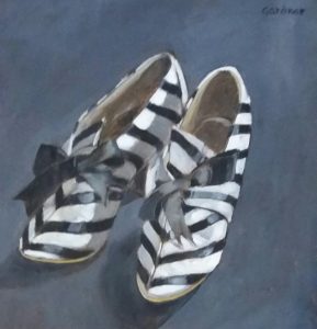 striped shoes