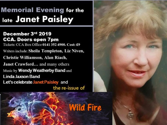 memorial evening janet paisley