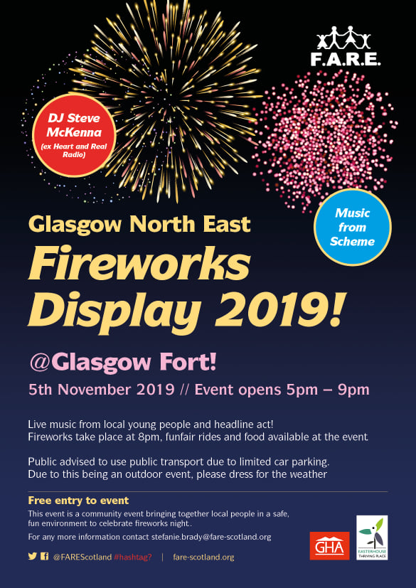 north glasgow fireworks display